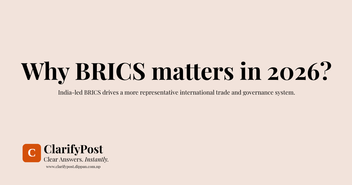 Why BRICS matters in 2026